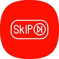 Skip Ad Vector Icon Design