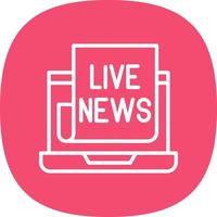 Live News Vector Icon Design