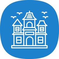 Haunted House Vector Icon Design