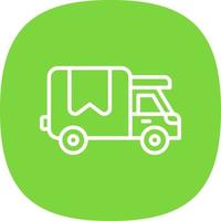 Delivery Truck Vector Icon Design