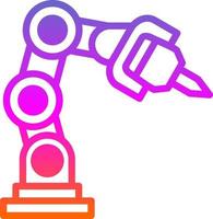 Robotic Arm Vector Icon Design