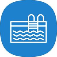 Swimming Pool Vector Icon Design