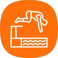 Jump Vector Icon Design