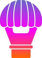 Hot Air Balloon Vector Icon Design