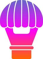 Hot Air Balloon Vector Icon Design