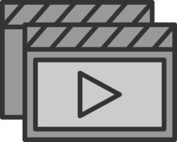 diseño de icono de vector de videos