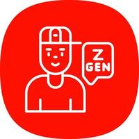 Generation Z Vector Icon Design