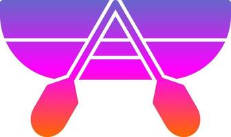Canoeing Vector Icon Design