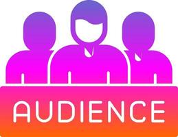 Audience Vector Icon Design