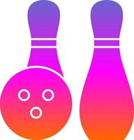 Bowling Vector Icon Design