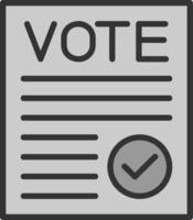 diseño de icono de vector verificado de voto