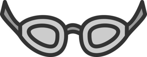 Swimming Glasses Vector Icon Design