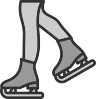 diseño de icono de vector de patinaje artístico