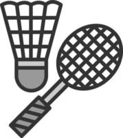 diseño de icono de vector de bádminton