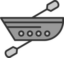 Canoeing Vector Icon Design