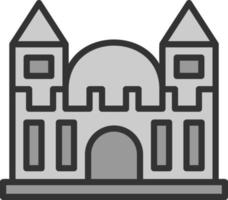 diseño de icono de vector de castillo