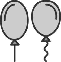 diseño de icono de vector de globos