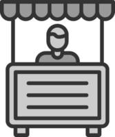 Booth Vector Icon Design