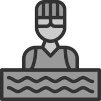 Swimmer Vector Icon Design