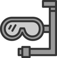 Diving Mask Vector Icon Design