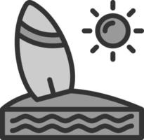 Surf Vector Icon Design