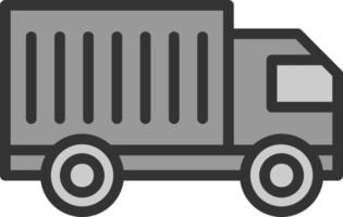 Cargo Truck Vector Icon Design