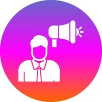 Shouting Vector Icon Design