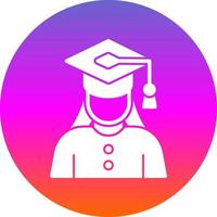 Graduate Woman Vector Icon Design