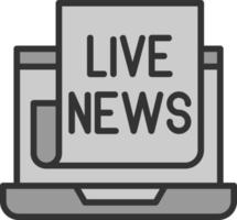 Live News Vector Icon Design