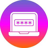 Login Vector Icon Design