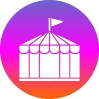 Circus Tent Vector Icon Design