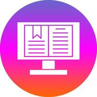 Digital Book Vector Icon Design