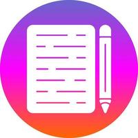 Writing Vector Icon Design