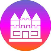 diseño de icono de vector de castillo