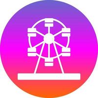 Ferris Wheel Vector Icon Design