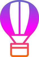 Hot Air Balloon Vector Icon Design