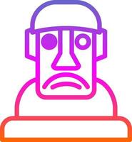 Moai Vector Icon Design