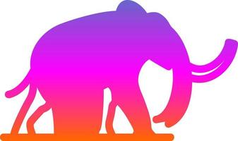 diseño de icono de vector de mamut