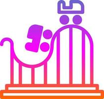 Roller Coaster Vector Icon Design