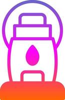 Oil Lamp Vector Icon Design