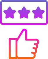 Rating Vector Icon Design