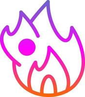 diseño de icono de vector de fuego