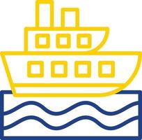 diseño de icono de vector de crucero