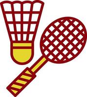 diseño de icono de vector de bádminton