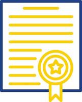 Certificate Vector Icon Design