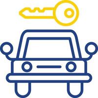 diseño de icono de vector de alquiler de coches