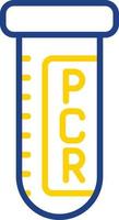 diseño de icono de vector de prueba pcr