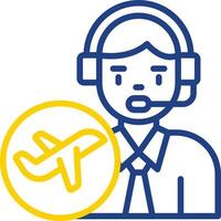 Travel Agent Man Vector Icon Design