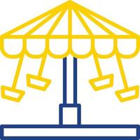Chair Swing Ride Vector Icon Design