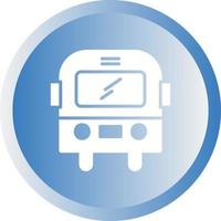 Beautiful Bus Vector Glyph icon